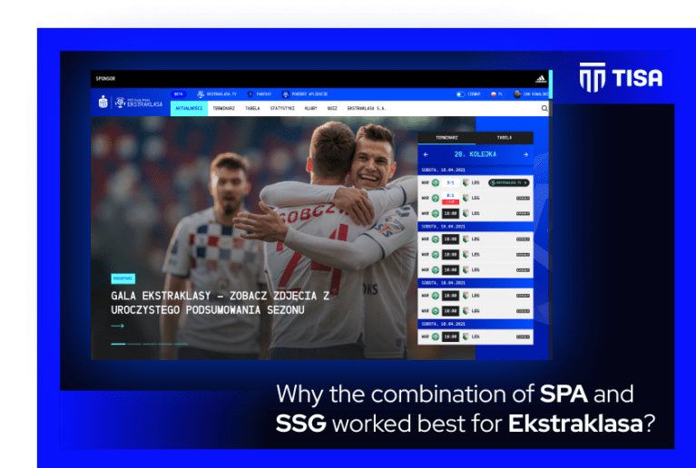 Why the combination of SPA and SSG worked best for Ekstraklasa?